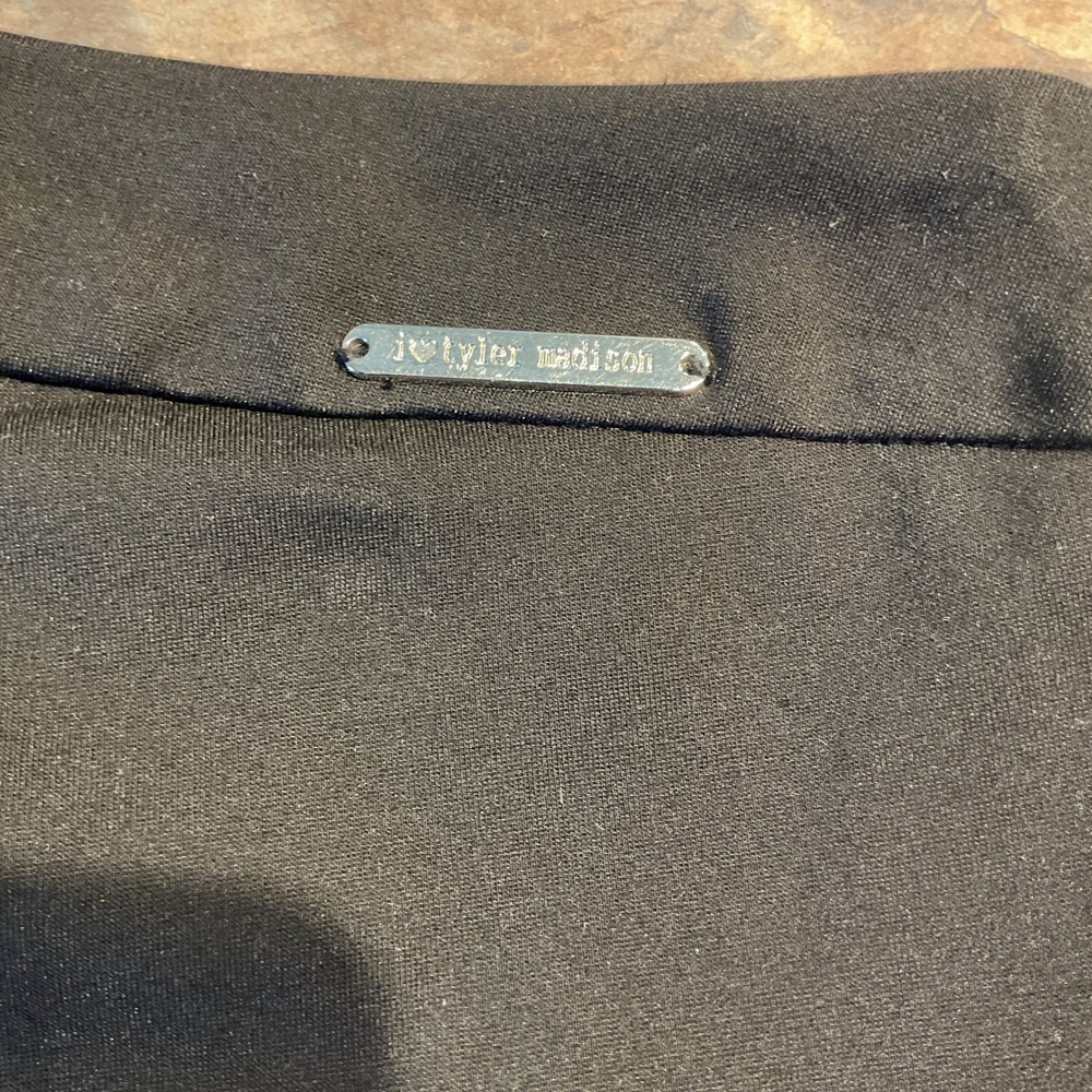 I Love Tyler Madison Pants Womens S Black Excellent Faux Suede Front 616008TMT - Picture 2 of 6